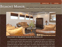 Tablet Screenshot of belmont-manor.com
